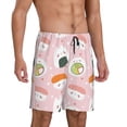thumbnail image 3 of Rocae Cute Sushi for Men's Soft Sleep Pajama Shorts, Waistband and Pockets, 3 of 9