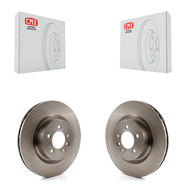 CMX Front Disc Brake Rotors Pair for Car Land Rover Range Sport LR4 Discovery K8-100440