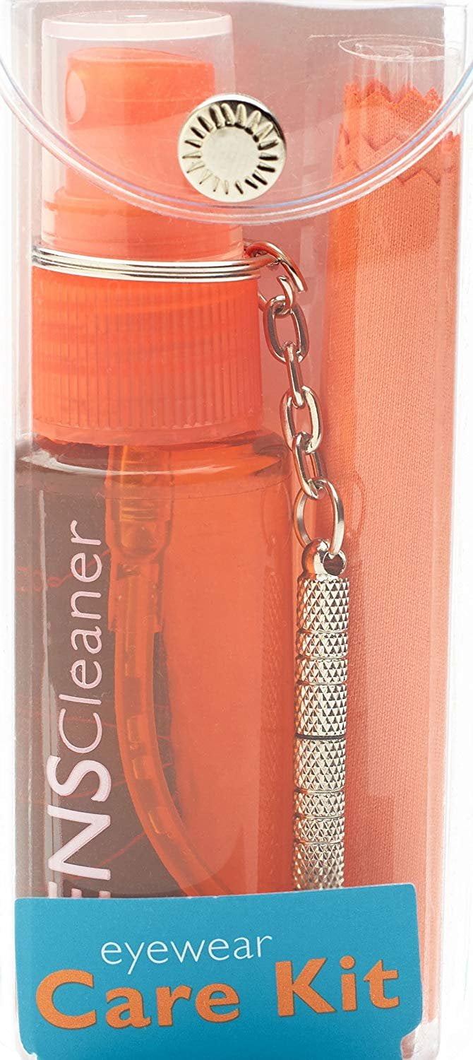 Eyeglass Cleaning & Repair Kit; 1oz Bottle Cleaning Spray, Microfiber