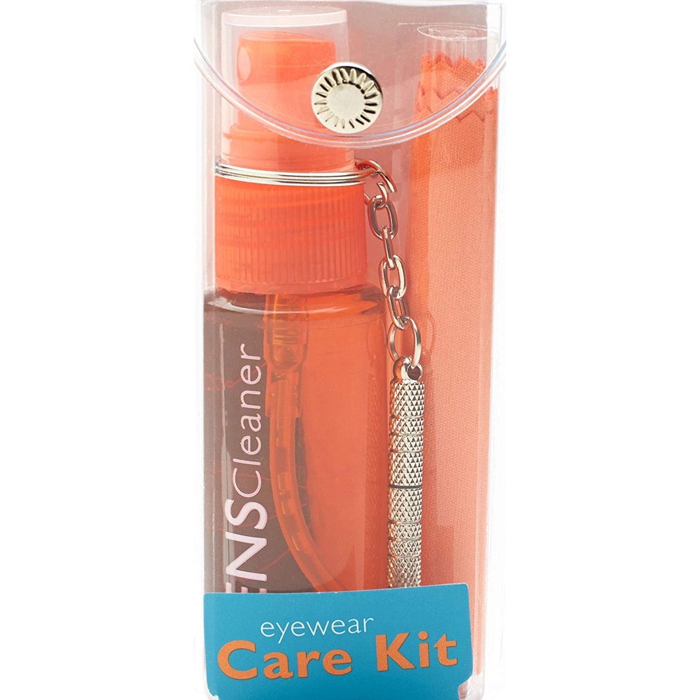 Eyeglass Cleaning & Repair Kit; 1oz Bottle Cleaning Spray, Microfiber