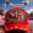 thumbnail image 4 of Eagle & Liberty & Cross United States 250th Anniversary Hat,Adjustable Baseball Cap for Men & Women,250th Anniversary USA Hat, 4 of 7