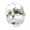 silver, variant on Queenberry Sterling Silver Green Crystal May Simulated Birthstone European Style Bead Charm