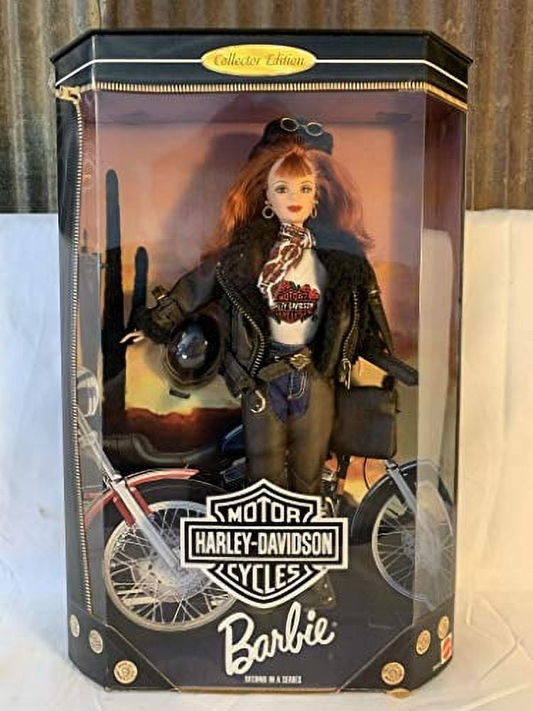 HARLEY-DAVIDSON Barbie #4 服はGAP，MA-1 オレンジ色 ロゴ ブランド 服
