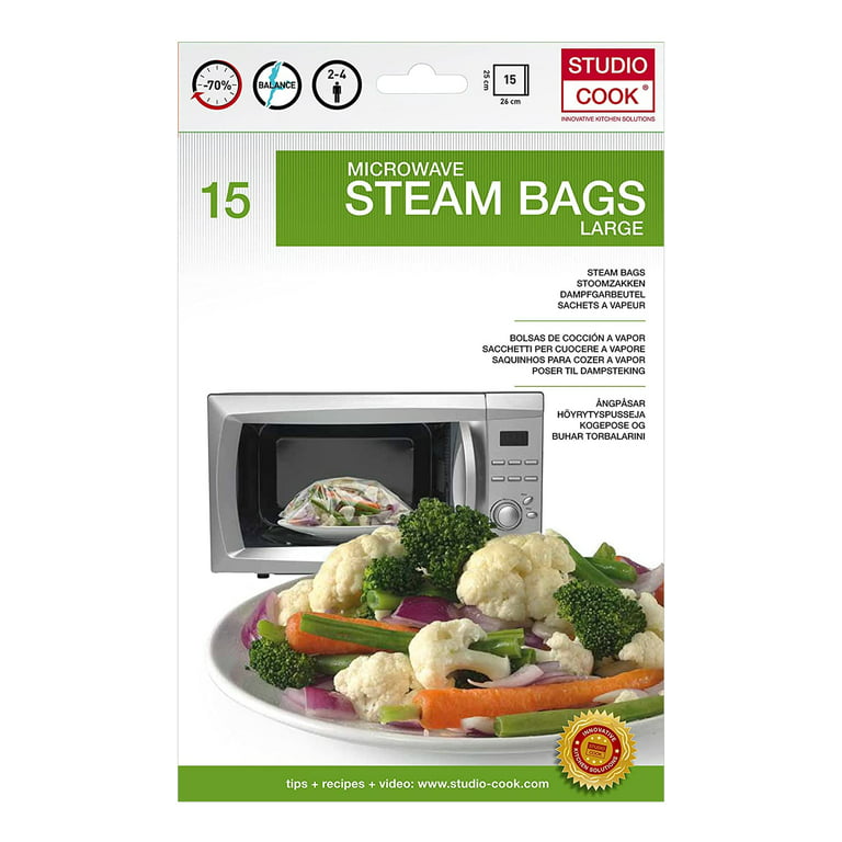 Toastabags Microwave Steam Cooking Bags 25 Large Bags NEW