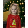 thumbnail image 2 of Tstars Boys Unisex Ugly Christmas T-Rex Christmas Toddler Size Long Sleeve T Shirt, 2 of 7