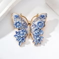 thumbnail image 2 of Jiibva Vintage Butterfly Brooch Pin Stylish Elegant Flower Butterfly Lapel Pins Badge Delicate Jewelry Gifts for Women Dress Accessory, 2 of 7