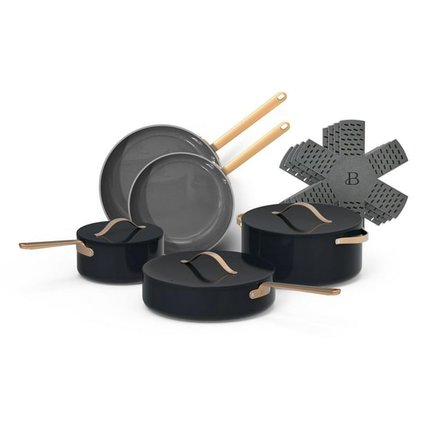 Beautiful by Drew Barrymore 12pc Ceramic Non-Stick Cookware Set