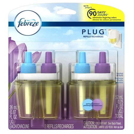 Febreze PLUG Air Freshener Refills Spring & Renewal, 2 Count, 1.75 oz