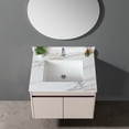 thumbnail image 4 of 31 Inch Marble Vanity Top, Bathroom Vanity Top with Undermount Rectangular Middle Sink and 4" Height Backsplash, Pre-Drilled Faucet Hole Vanity Top,, 4 of 9