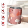 thumbnail image 5 of 12oz Coffee Tumblers Colorful Mushroom Pattern Pink Pattern Stainless Steel Vacuum Insulated Travel Tumbler Coffee Cups Mug with Lid and Straw with Cleaning Brush for Cold & Hot Drinks, 5 of 5