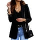 thumbnail image 1 of Blazer de oficina para mujer, chaqueta nueva de otoño para mujer, abrigo ajustado con solapa para trabajo de oficina, chaqueta frontal abierta de manga larga, abrigo fino, 1 of 4