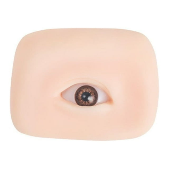Eyebrow Tattoo Fake Skin Realistic 5D Textured Easy to Color Elastic Feel Silicone Artificial Eye Model Stereoscopic Practice Skin Beginner Supply