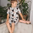 thumbnail image 4 of Balery Pigs Conjunto de Pijama Infantil de Manga Corta con Estampado – Ropa de Dormir de Algodón Suave-Large, 4 of 6