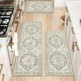 thumbnail image 5 of Ileading 3 Pieces Boho Kitchen Rug Sets Non Slip Soft Kitchen Mat Floor Mat for Kitchen, Laundry Room and Hallway, 5 of 12