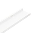 thumbnail image 5 of vidaXL Picture Frame Ledge Shelves 2 pcs White 60x9x3 cm MDF, 5 of 5