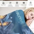 thumbnail image 3 of PRATYUS Christmas Scene Cozy Throw Blanket for Bedroom Living Rooms Sofa Couch Flannel Material Blanket for All Seasons Lightweight Soft Blanket 60x80in, 3 of 6