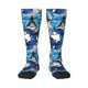 thumbnail image 1 of Balery Blue and White Butterflies Calcetines novedosos Calcetines deportivos Calcetines hasta la rodilla Calcetines de algodón Calcetines originales y geniales, 1 of 6