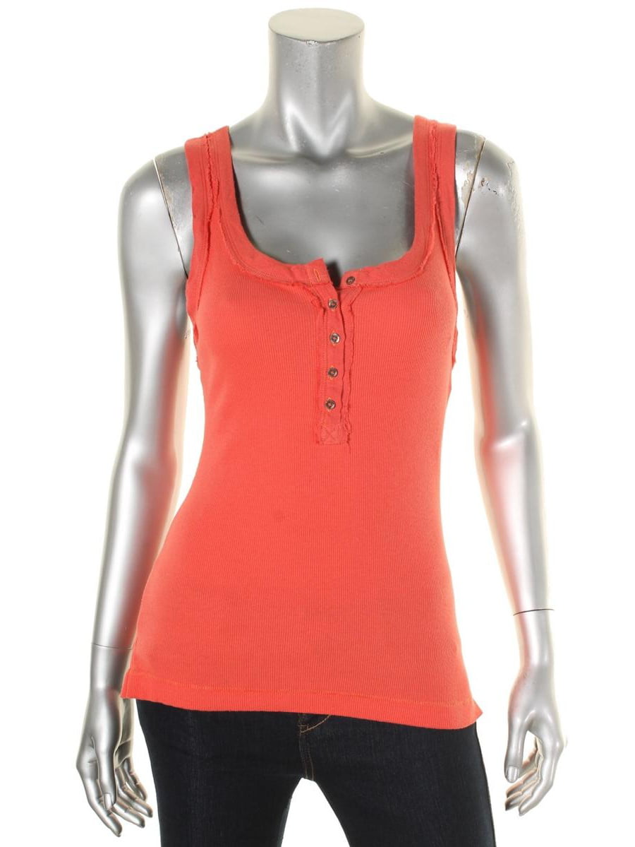 We the Free - We The Free Womens Henley Seamed Tank Top - Walmart.com ...