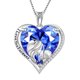 thumbnail image 1 of Juwaliy Collar de Corazón para Mujer Dije de Plata Esterlina 925 Tanzanita Azul Piedra de Nacimiento de Diciembre Joyería Madre Hija Hermana Cumpleaños Navidad Mother's Day Regalo, 1 of 7