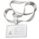 thumbnail image 2 of 3X Soporte De Tarjetas De IdentificacióN De AleacióN De Aluminio De Estilo Horizontal Con Cuello De CordóN Para Mujeres Y Hombres Soporte De Tarjetas De Trabajo De Negocios, 2 of 6