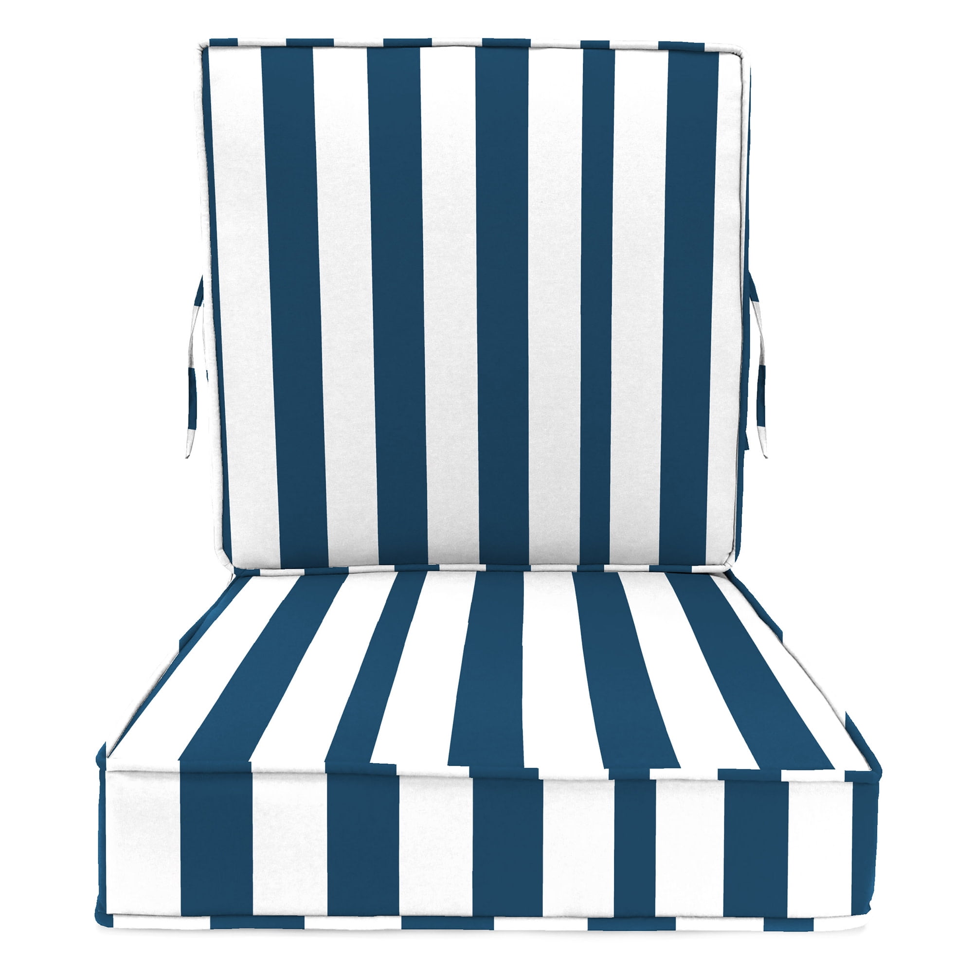 Jordan Manufacturing 45"&nbsp;x 22"&nbsp;Rectangular Outdoor Deep Seat Chair Cushion Set with Ties and Welt