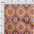 thumbnail image 2 of oneOone Georgette Viscose Maroon Fabric Tribal Sewing Craft Projects Fabric Prints By Yard 42 Inch Wide, 2 of 4