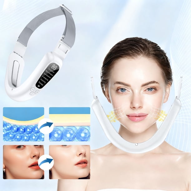 Instrumento de belleza para adelgazar el rostro, lifting y reafirmante facial en forma de V, herramientas para adelgazar el rostro, masajeador facial de microcorriente, masajeador facial adelgazante d