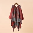 thumbnail image 2 of DPTALR Foulard Rétro à Carreaux Automne et Hiver pour Femmes Protection contre le Froid et la Chaleur, 2 of 3