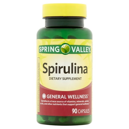 Spring Valley Spirulina Capsules, 400 Mg, 90 Ct