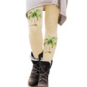 Zhanying Christmas Leggings for Women Plus Durable Moisture-Wicking High Waist Women's Leggings Beige XXL