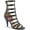 Black, variant on Women's Pleaser Pink Label Dream 438 Cage Shoe