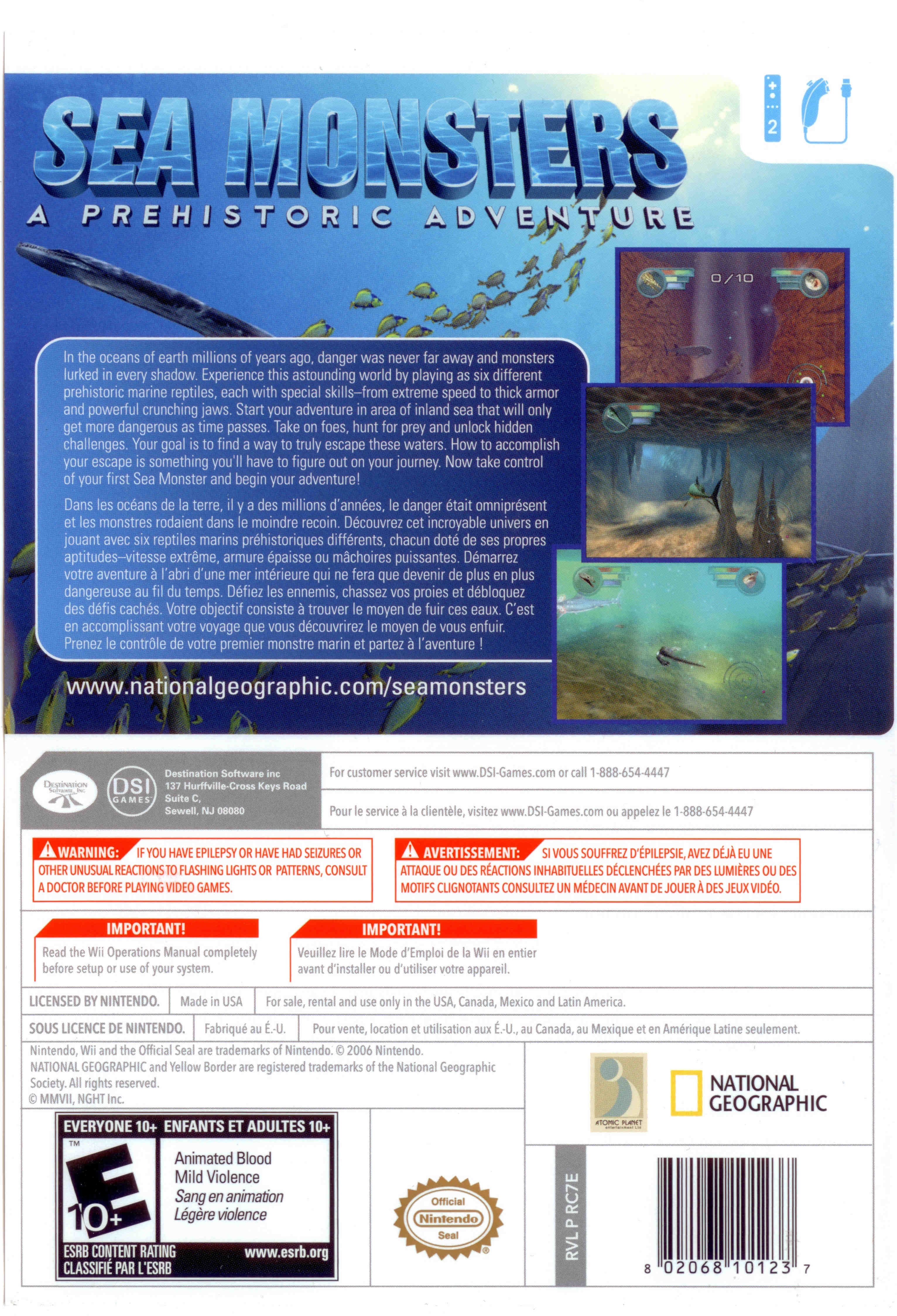 Sea monsters a prehistoric adventure wii sales