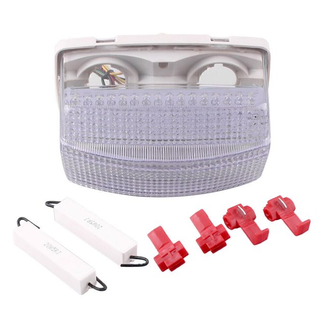 for Yamaha FZR1000 1991-1995 LED Tail Brake Light With Turning Signal Lamp Clear