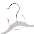 thumbnail image 4 of Quality Kids Plastic Non Velvet Non-Flocked Thin Compact Children's Hangers Swivel Hook for Shirts Blouse Coats (Gray, 30), 4 of 6