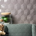 thumbnail image 2 of Magen 3D-Hex Gray Polished Ceramic Hexagon Tile, 2 of 6