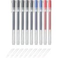 thumbnail image 1 of ZHAOCHENG Bolígrafos de tinta de gel de 0,38 mm, paquete de 9 (5 negros, 2 azules y 2 rojos), 1 of 4
