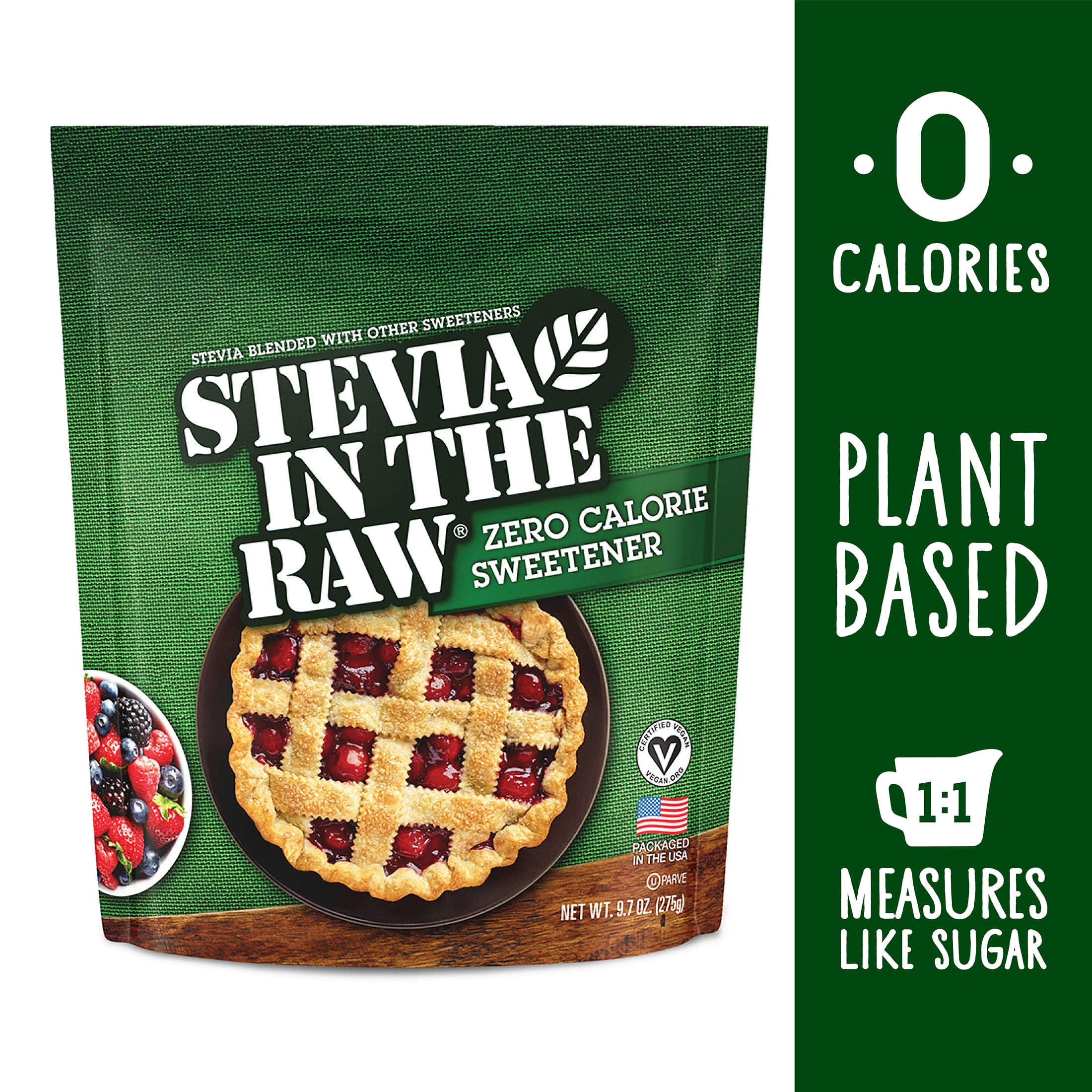 Stevia In The Raw Bakers Bag | Plant Based Zero Calorie Sweetener| Sugar-free Sugar Substitute for Baking| Suitable For Diabetics | Vegan, Gluten-Free | 9.7oz Bag