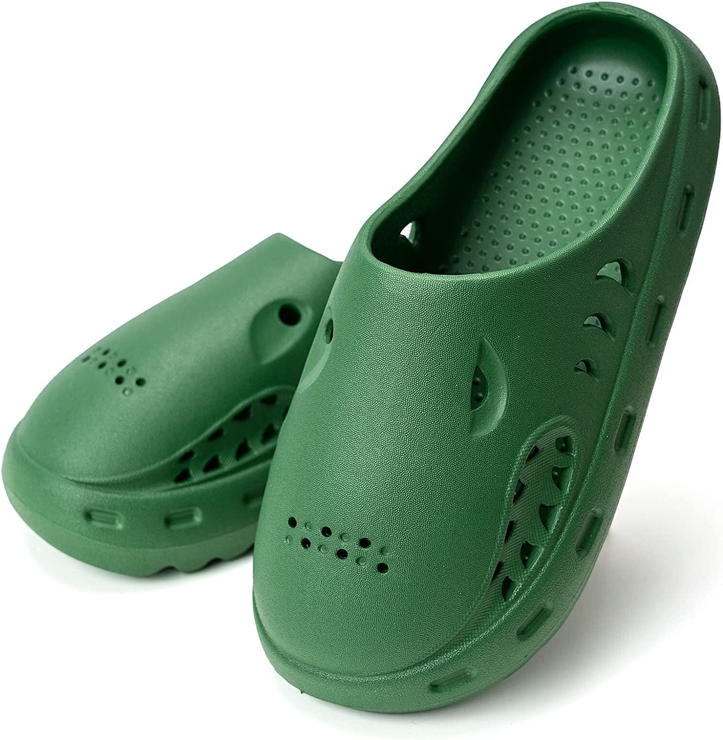 Clogs Slippers Shark Shape for Women Men, NonSlip House Garden Mesh