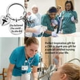 thumbnail image 2 of TIIMG CNA Gift Certified Nursing Assistant Gift CNA Graduation Gifts She Believed She Could So She Did CNA Stethoscope Medical Keychain, 2 of 6