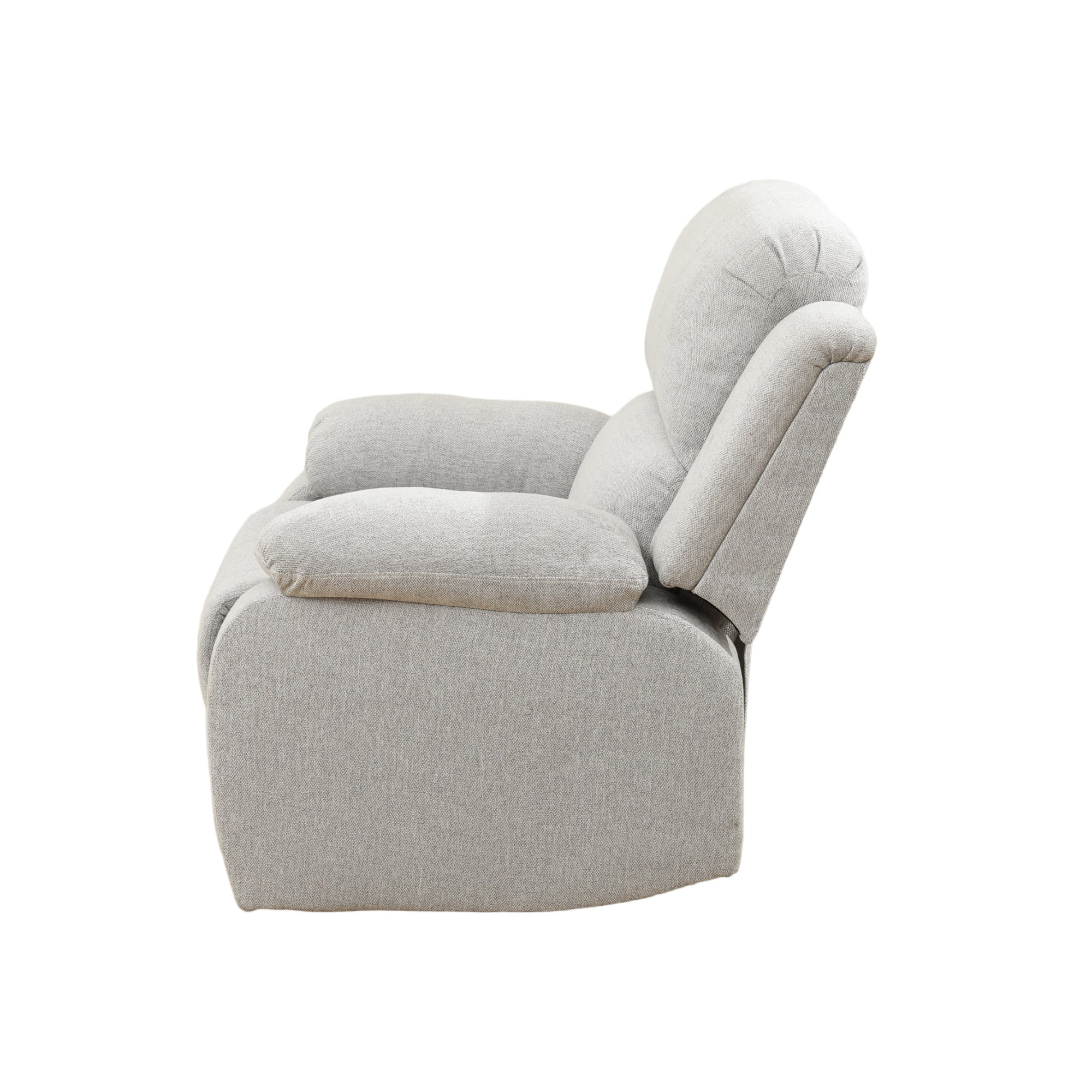 JESTOP Manual Recliner Chair, Overstuffed Faux Leather or Upholstered Single Sofa for Living Room Bedroom