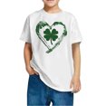 thumbnail image 4 of FAIWAD Hauts pour Enfants pour la Saint-Patrick Manches Courtes Col Rond Ample Confortable Chandail Garçons Filles T-Shirts Imprimés Mignons, 4 of 4