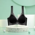 thumbnail image 4 of WCJM Black High Support Bras For Women Adjustable Strap Full Coverage Up Bras Comfortable No Underwire Wireless Bras, 4 of 4