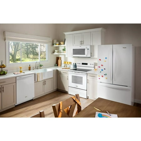 Whirlpool - 1.7 Cu. Ft. Over-the-Range Microwave with 1000-Watts Cooking Power - White