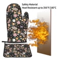 thumbnail image 5 of Bingfone Floral Insects Print Oven Mitts Pot Holders Set 2 PCS for Kitchen for Cooking Grilling Baking BBQ Pot Holders Cook Essentials, 5 of 7