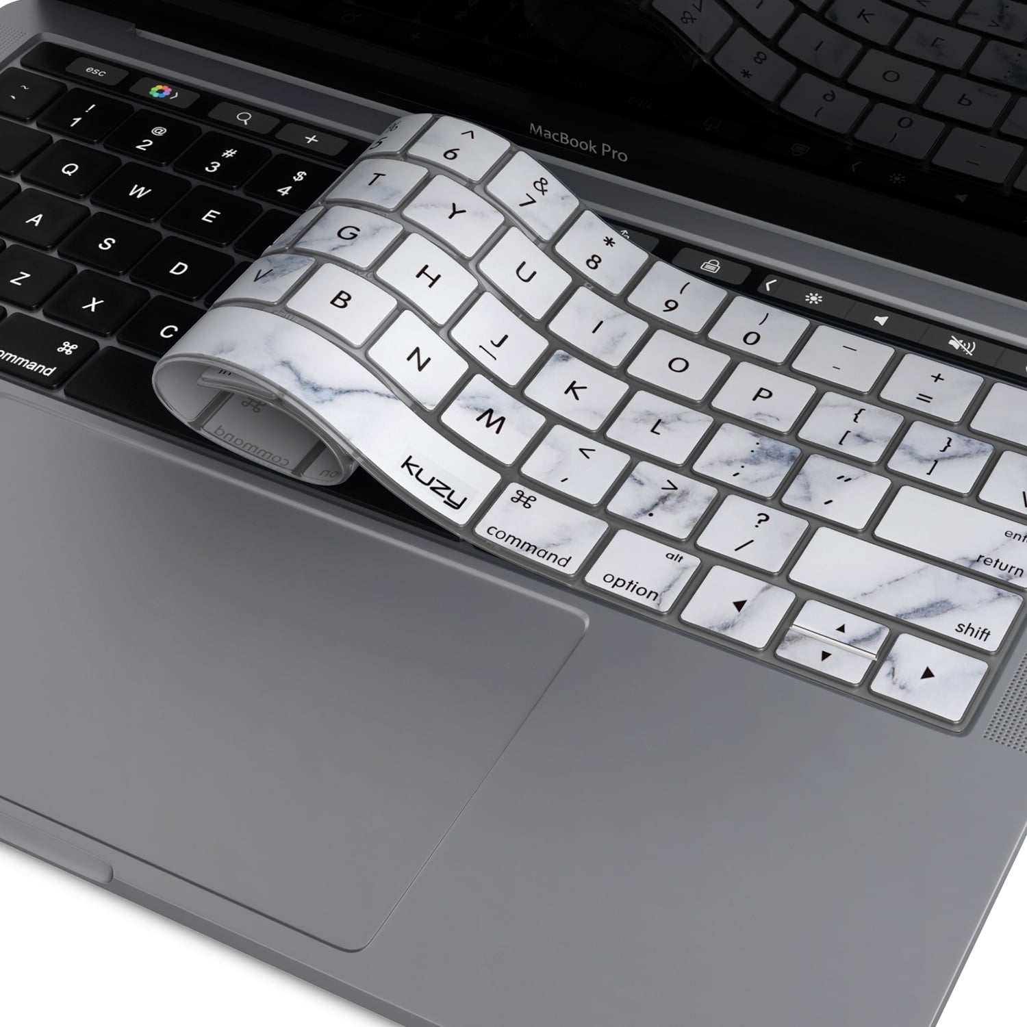 MacBook Pro Keyboard Cover with Touch Bar for 13 and 15 inch New 2019 2018 2017 2016 (Apple