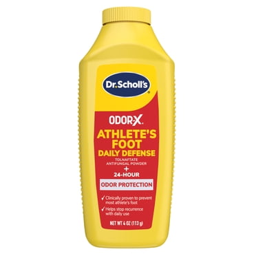 Dr. Scholl’s Odor-X Athlete’s Foot Daily Defense Powder, 24-Hour Odor Protection, Itch Relief