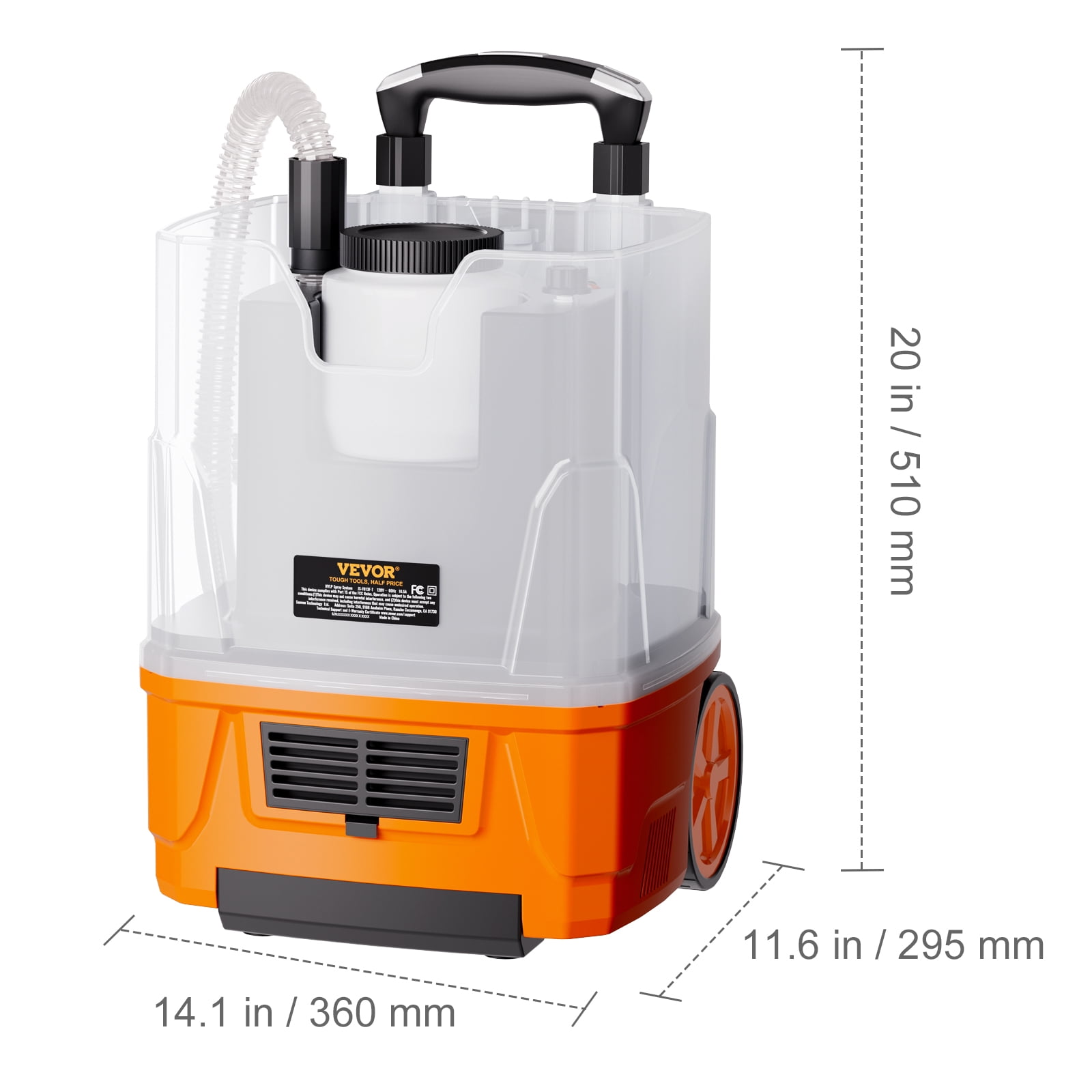 BENTISM Paint Sprayer, 1300W 150Din HVLP Electric Spray Paint Gun with 19.68ft Air Hose, 1300ML& 800ML Containers, 5 Nozzles, Paint Sprayer for House Painting Home Interior & Exterior Walls, Ceiling