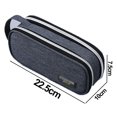 thumbnail image 2 of Large Pencil Case, Durable Pen Pouch With Big Capacity, Portable Stationery Bag With Handle, 2 of 5
