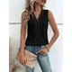 thumbnail image 3 of Camiseta sin mangas con cuello en V y encaje para mujer, 3 of 6