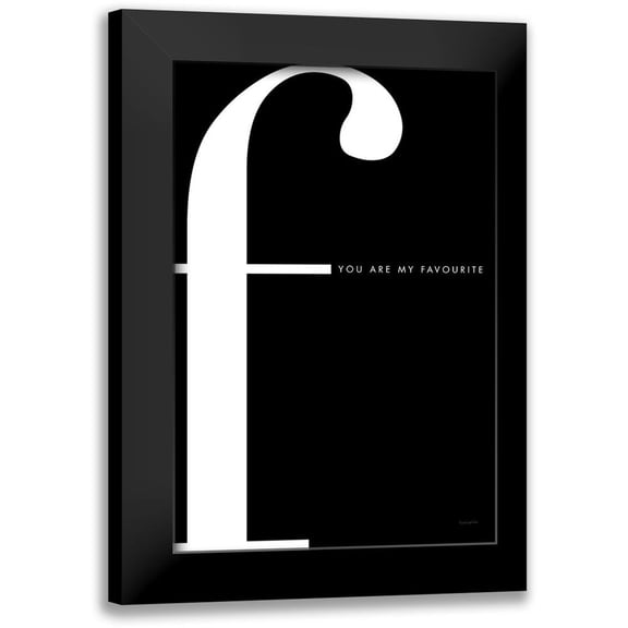 Charro, Mercedes Lopez 11x14 Black Modern Framed Museum Art Print Titled - F is for Favourite